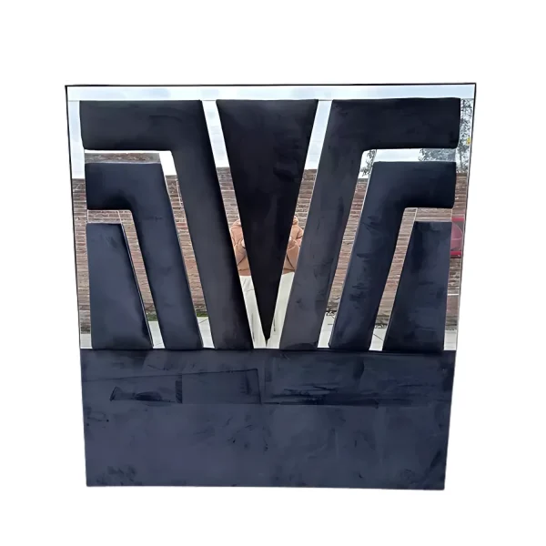 Respaldo De Cama en V Con Espejo a Piso