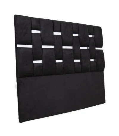 Respaldo De Cama trenzado Con Espejo a Piso