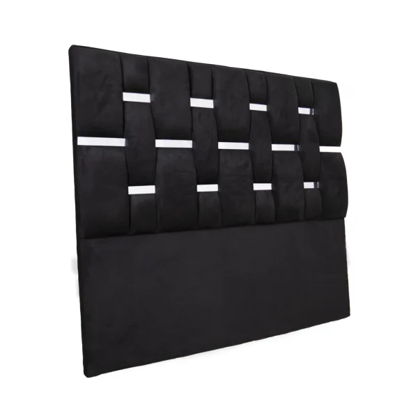 Respaldo De Cama trenzado Con Espejo a Piso